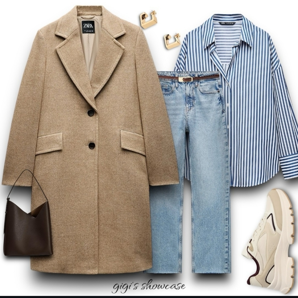 Zara Tan Coat - Picture 7 of 12